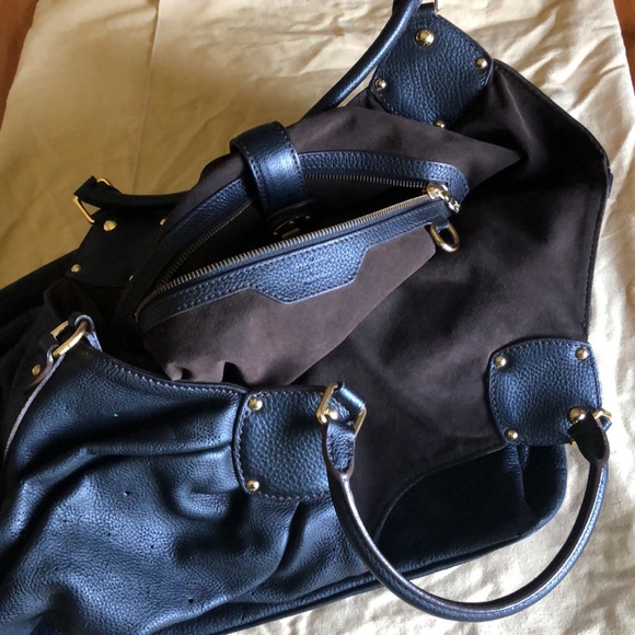 💎 HUGE XXL 💎 RARE GORGEOUS MAHINA LEATHER LOUIS VUITTON HOBO - Picture 13 of 15